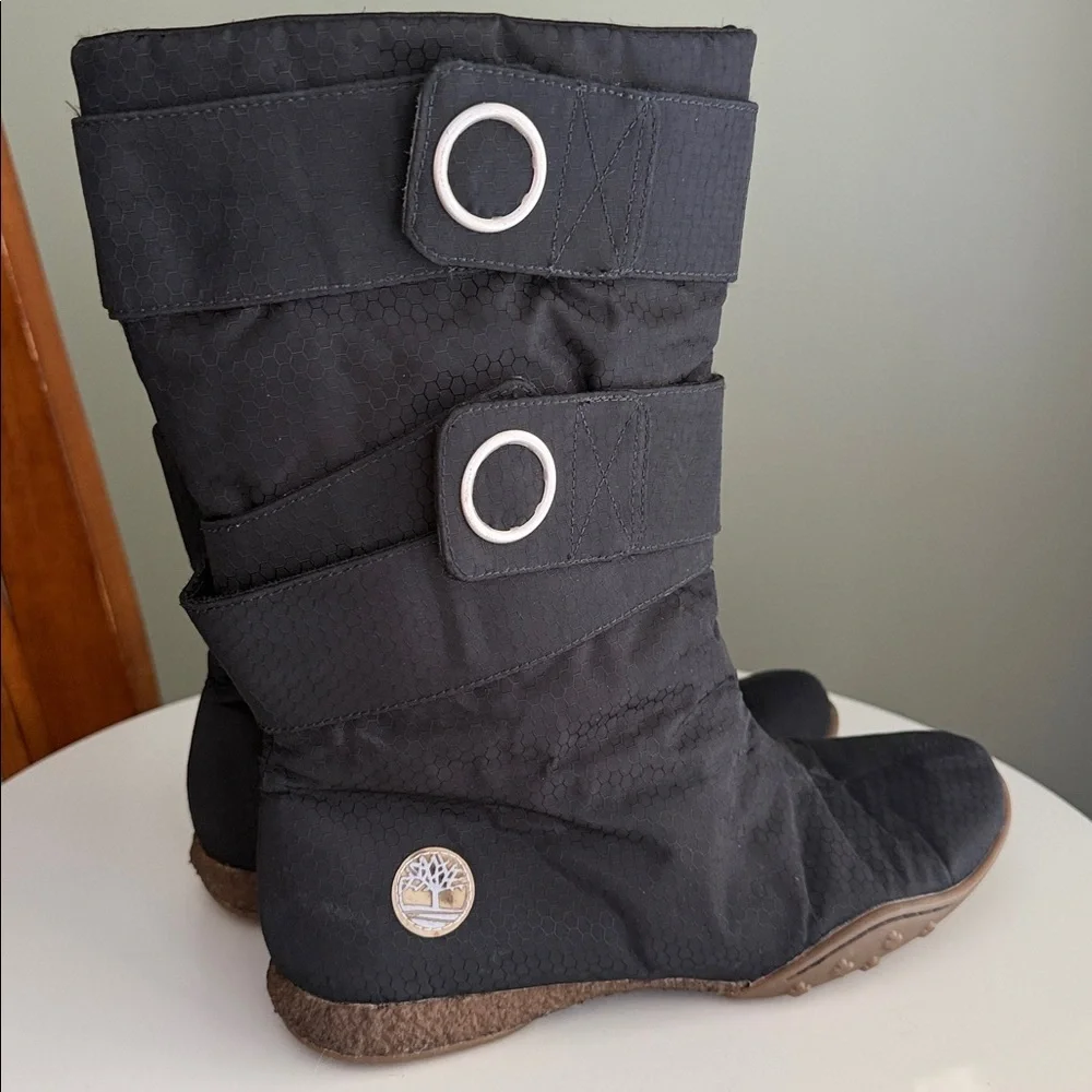 Timberland Thinsulate Insulated Nylon Boots Rubber Sole Belt Detail Winter 7